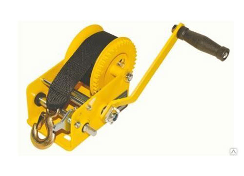 Лебедка ручная с лентой